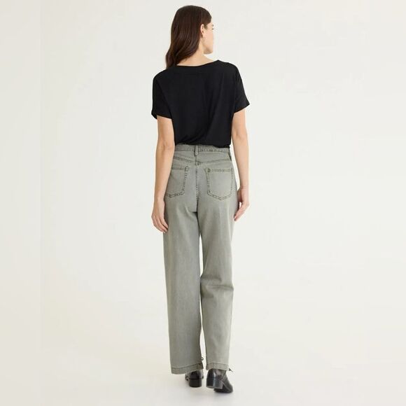 New With Tags Reitmans Size 32 Straight-Leg Mid-Rise Utility Pant - Picture 3 of 11